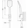 Mexen Pecos R62 Badewannenset, Chrom - 72713R62-00 Produktbild-Vorschau 4