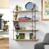 Wandregal mit 4 Fächern, Holzoptik, L 60 cm Produktbild-Vorschau 2