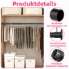 Kleiderstange, 60 bis 100 cm, verstellbare Kleiderstangen Produktbild-Vorschau 5