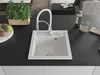 Évier 1 bac en granit Vito avec mélangeur Aster, blanc Voir les images du produit 3