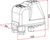 Tlakový spínač Wiltec SK-9 230V 1-fázový, tlakový spínač s Náhled obrázku produktu 6