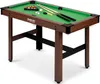 Tavolo da biliardo 122 x 61 x 76 cm NS-807 marrone scuro Anteprima dell’immagine prodotto 1