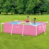 INTEX 28266NP - Pink Rectangular Frame Pool (220x150x60cm) Produktbild-Vorschau 3