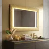 Reversibler Spiegel mit Schmelzglasrahmen und Goldgranulat Produktbild-Vorschau 1