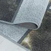 Kurzflor Teppich Wohnzimmer Gelb 140x200 Rechteck Kariertes Produktbild-Vorschau 5