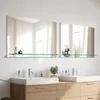 S'AFIELINA Miroir de salle de bain avec étagère 60 × 80 × Voir les images du produit 2