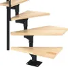 Pertura Mittelholmtreppe Hera Buche Anthrazit 1/4 gewendelt Produktbild-Vorschau 4