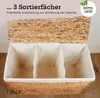 Lycce Wäschekorb 3 Fächer 150 l Wäschesortierer Produktbild-Vorschau 2