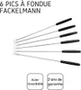 FACKELMANN Fonduegabeln Edelstahl 18/10, 6-tlg. Länge: 250 Anteprima dell’immagine prodotto 7