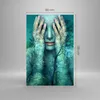 Bilder auf glas - Einteilig - Frau Natur Grafik - 80x120cm Produktbild-Vorschau 3