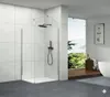 Paroi de douche italienne Clear - 100 x 195 cm - Chrome - Voir les images du produit 2