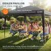 Padiglione ECD Germany, 3x3 metri, nero, impermeabile, Anteprima dell’immagine prodotto 8
