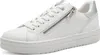 A white sneaker with silver accents and a zipper is shown from a side angle against a white background. Náhľad obrázku produktu