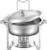 Chafing Dish Set Hochzeit Speisenwärmer Edelstahl 4,7L 4 Produktbild-Vorschau 8