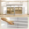 HOMCOM Buffet salon avec 4 portes, meuble de rangement Voir les images du produit 3