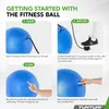 Tunturi Anti Burst Fitness Ball avec Pompe - Ballon de yoga Voir les images du produit 5