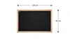 Lavagna nera con cornice in legno naturale 120x90 cm Anteprima dell’immagine prodotto 4