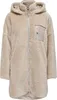 A beige sherpa jacket with a zipper and a pocket. Produktbild-Vorschau