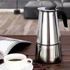 Italská konvice na espresso z nerezové oceli na 2/4/6/9 Náhled obrázku produktu 3