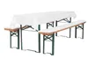 TexDeko Bierbankauflage gepolstert 220x25x4cm XL waschbar Produktbild-Vorschau 1