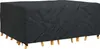 vidaXL Möbelbezug Uni Schwarz 220 x 190 x 85 cm 600D Produktbild-Vorschau 1