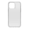 A clear, studio shot of a transparent phone case. Voir les images du produit