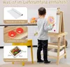 COSTWAY Dětský stojan 3 v 1, dětská oboustranná tabule, Náhled obrázku produktu 7