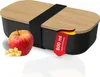 A lunchbox with an apple and cheese cubes. Produktbild-Vorschau
