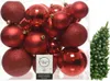 Weihnachtskugeln Kunststoff 6-10cm Mix 26er Set - Produktbild-Vorschau 3