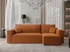 A modern living room with an orange sectional sofa. Produktbild-Vorschau