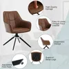 A product image with multiple callouts highlighting features of a chair. Produktbild-Vorschau