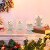 Kerzenhalter Set weiß Metall Deko Weihnachten Hirsch 8cm Produktbild-Vorschau 8
