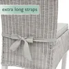 Beautissu Set di 4 cuscini per sedia Pia, 40x45 cm, grigio Anteprima dell’immagine prodotto 4