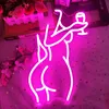 Lady Back Neon Schild Rosa Frau Neon Lichter Sexy mädels Produktbild-Vorschau 4