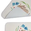 Mr. & Mrs. Panda Badteppich Hase Blume - Weiß - Geschenk, Produktbild-Vorschau 5