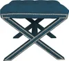 Casa Padrino Luxus Kreuz Sitz Hocker Chesterfield Hotel Möbel Luxury Furniture Stool Ottoman Interior Design Hotel Einrichtung Supplier