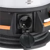 A close-up view of an electrical outlet on a black cable reel, with orange handles visible. Anteprima dell’immagine prodotto