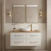 RODAN | Mobile da bagno 120 cm - Bianco, Marrone - Appeso - Anteprima dell’immagine prodotto 6