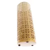 A gold-colored metal umbrella stand with a decorative cutout pattern. Náhled obrázku produktu