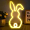 LED Hasen Lampe, Niedliches Kaninchen Neon Lichtschild, Produktbild-Vorschau 3