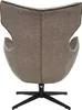 riess-ambiente Drehbarer Sessel VOGUE taupe Samt schwarze Produktbild-Vorschau 4