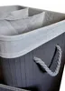 Ekspand | Panier à linge en bambou - Gris - 150 L - avec Voir les images du produit 4