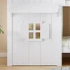 Kinderbett Etagenbett 90x200 cm Hausbett Kiefer-Massivholz Produktbild-Vorschau 18