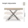 Table Basse Relevable et Extensible SANDI 120x80/200 cm – Voir les images du produit 6