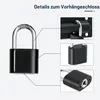 Schuifgrendel met slotgat, roestvrij staal, zwart, 180 mm Productafbeelding-voorbeeld 4
