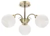 Lampada da soffitto con paralumi in vetro bianco Nestor, Anteprima dell’immagine prodotto 1