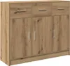 vidaXL Artisan dubový príborník 91x28x75 cm materiál na Náhľad obrázku produktu 2
