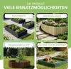 be4nature Flexible Rollborder aus Holz 200 x 30 cm Grau Produktbild-Vorschau 6