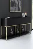 Skye Decor, Lord - Black, Gold, Armoires de salon, noir, Voir les images du produit 1