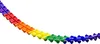 Papier Girlande 6 Meter, Farbauswahl:Regenbogen / rainbow / Produktbild-Vorschau 3